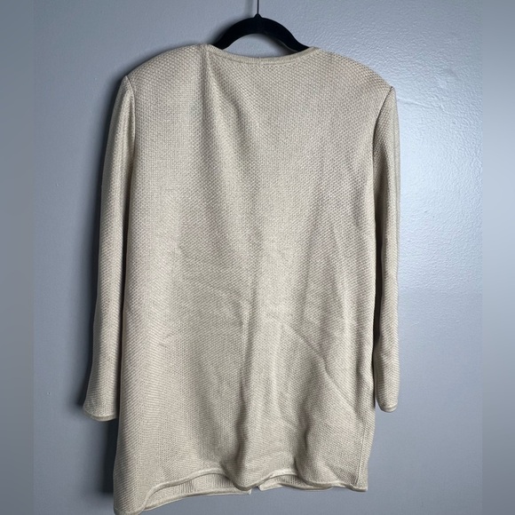 St. John Collection Marie Gray Blazer Jacket- 14 - Picture 5 of 9